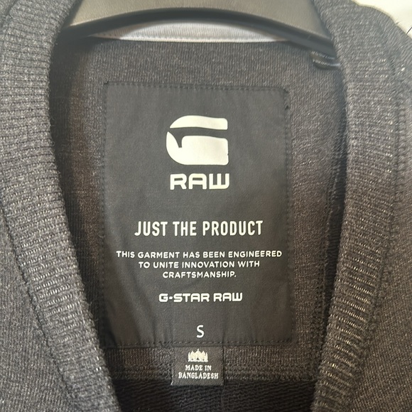 G-Star Raw Black Men's Sweaters with Zippers on Sleeves Size Small - Picture 5 of 10